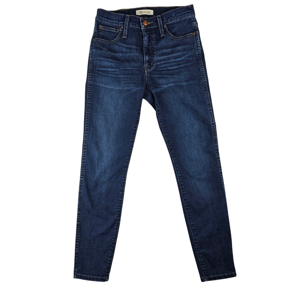 Madewell Womens Jeans Size 26P 10 Inch High Rise Skinny Cropped Medium Wash